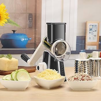 SlicePro™ 5-in-1 Rotary Kitchen Grater