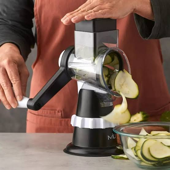 SlicePro™ 5-in-1 Rotary Kitchen Grater